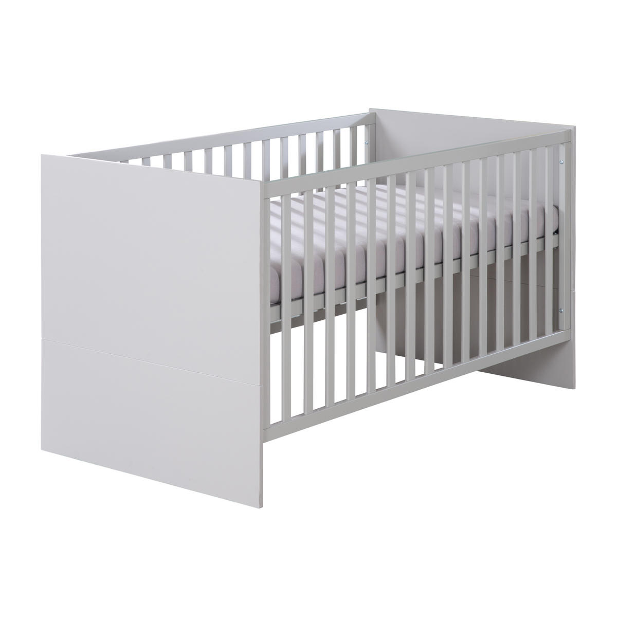 BABYBETT Lea 70 x 140 cm - Hellgrau, Holzwerkstoff (70/140cm) - Roba