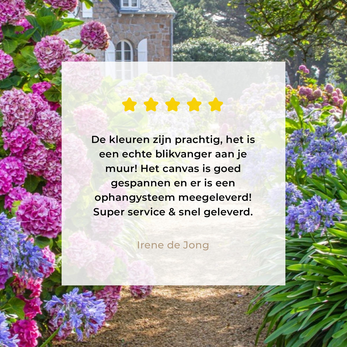 LEINWANDBILD Hortensie - Durchsichtig - Blumen - Sommer - Lila - Weg Wohnzimmer Groß 120x80 cm - Lila, Textil (120/80cm) - MuchoWow