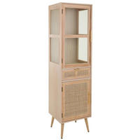 VITRINE aus Holz 47x41x174 cm - Braun, Holz (46.5/173.5/40.5cm) - Wanderlust