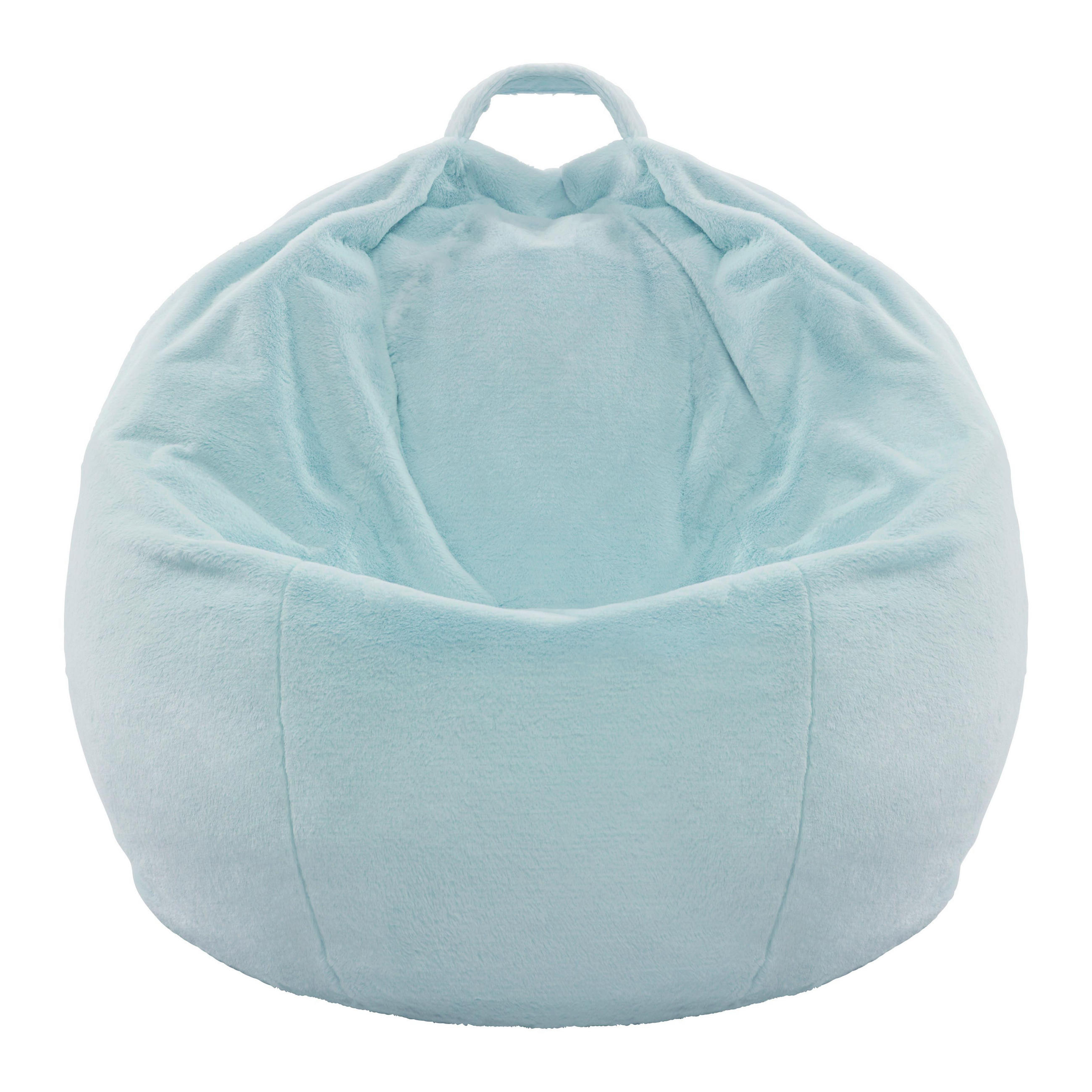 SITZSACK Mario Blau Samt - Blau, Textil (64/1/114cm)