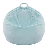 SITZSACK Mario Blau Samt - Blau, Textil (64/1/114cm)