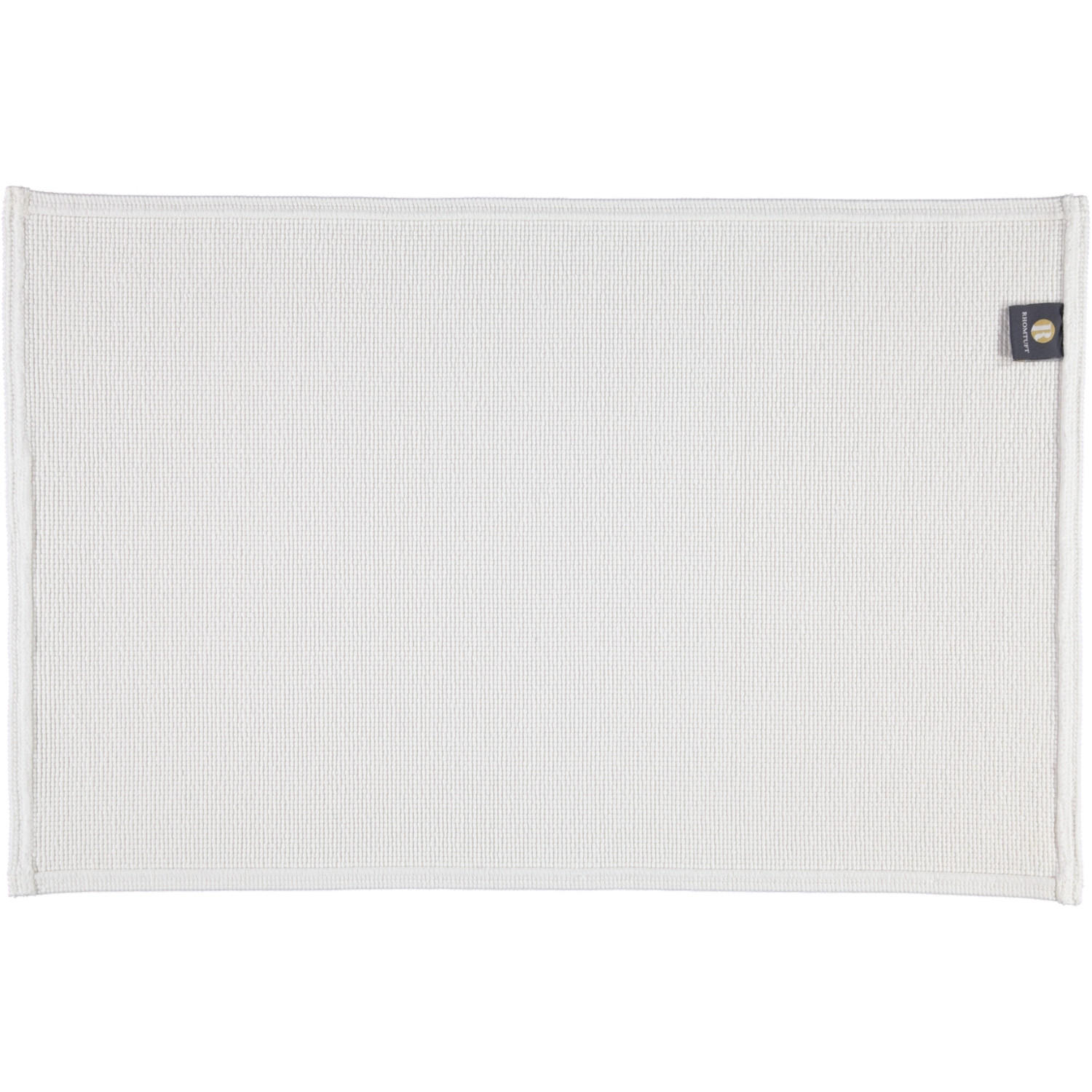 BADEMATTEN PLAIN WEISS - 01 - Weiß, Textil (60/90cm) - Rhomtuft