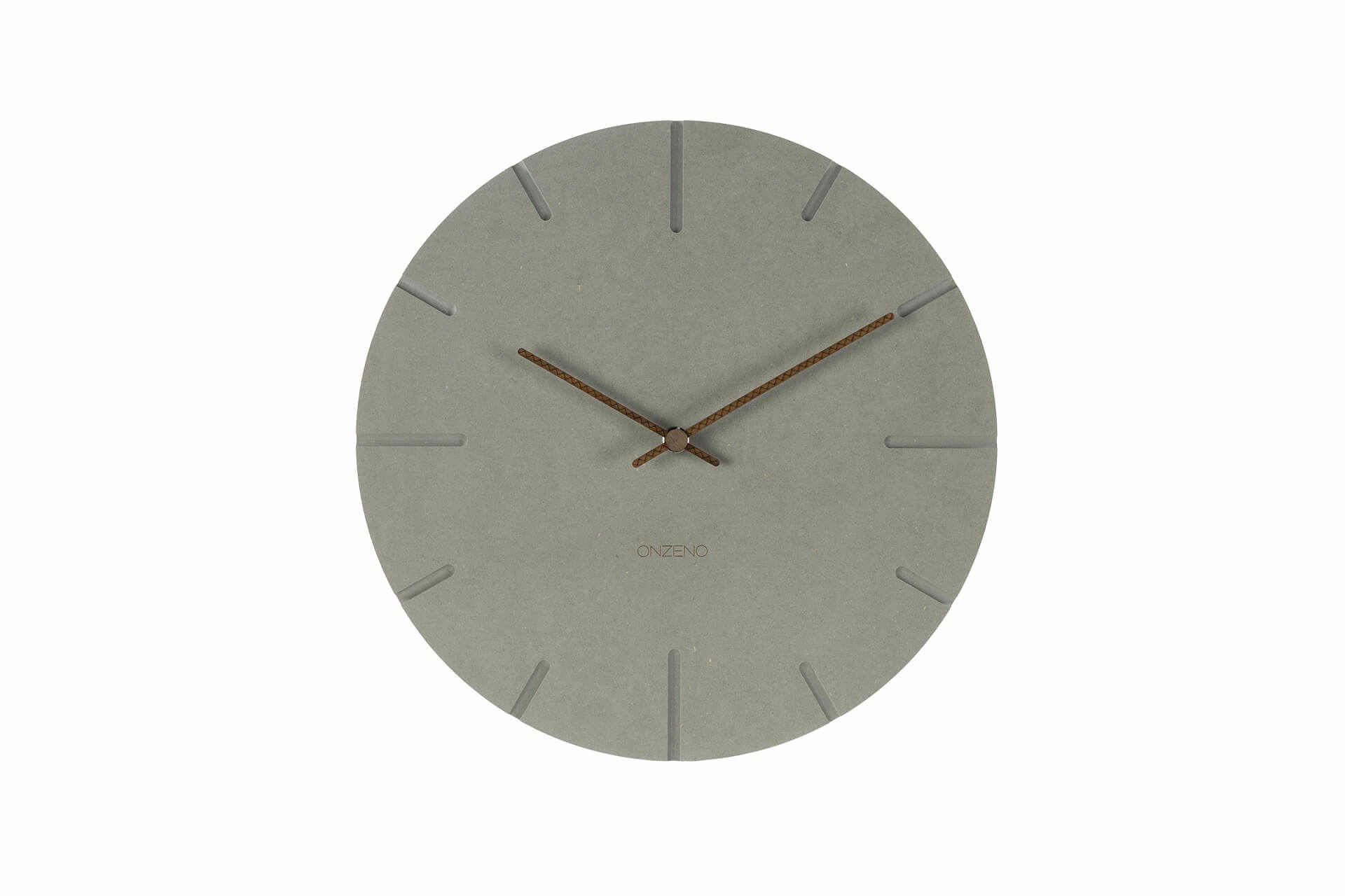 WANDUHR Design Grau 29/29 cm - Braun/Grau, Holzwerkstoff (29/29/0.9cm) - ONZENO