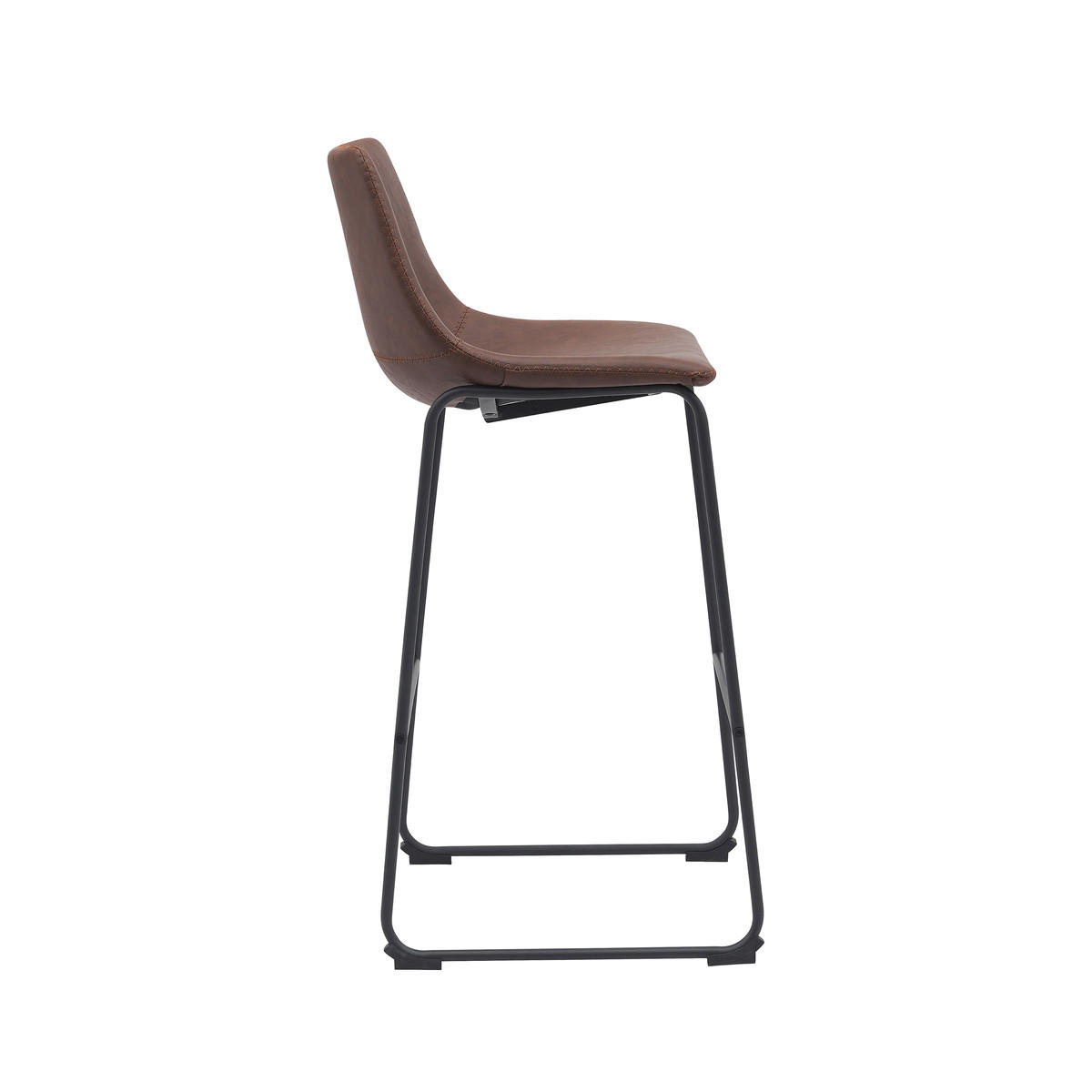BARHOCKER Risto Braun 56/47/102 cm 2er-Set - Braun, Textil (47/102/56cm) - LABEL51