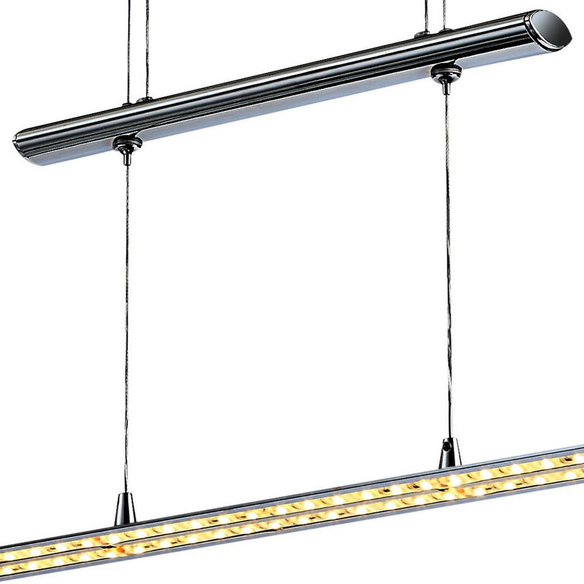 LED HÄNGELEUCHTE Teleasto Silber Chrom - Silberfarben, Metall (112.5/70/150cm) - Globo Lighting