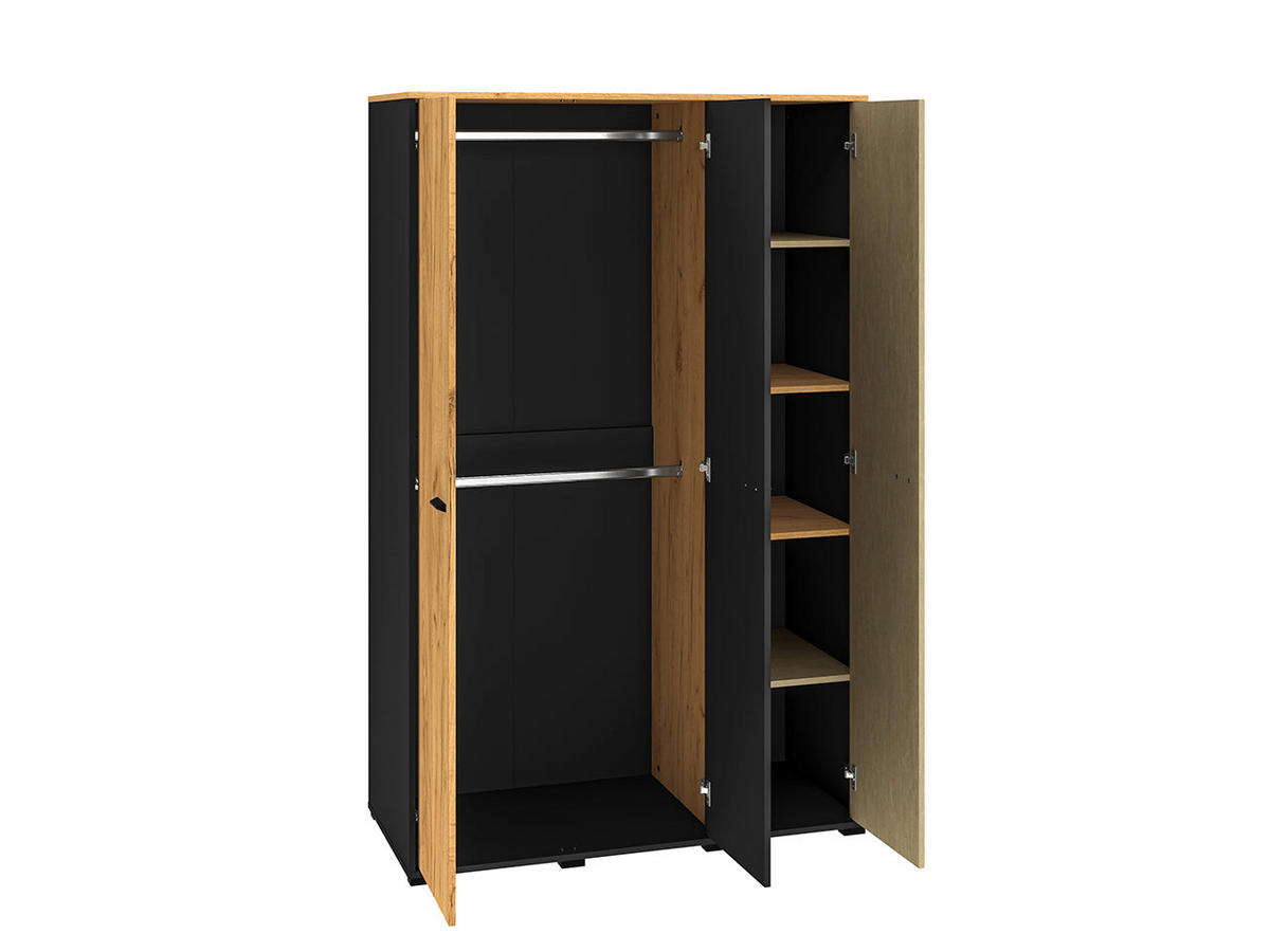 KLEIDERSCHRANK – 120 cm – Colt – Eichefarben – KL-011 - Eichefarben, Holzwerkstoff (120/190/55cm) - hi-markt