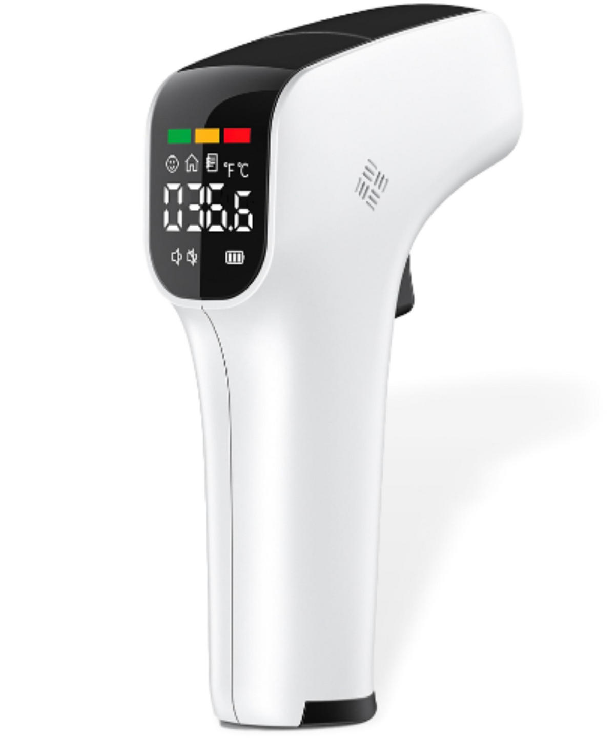 DIGITALTHERMOMETER Körper und Stirn Für Erwachsene - Weiß, Kunststoff (10/5cm)