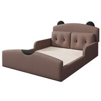 KINDERBETT 140/200 cm Bären-Design, DE-41847, in Kaffee - Braun, Holzwerkstoff (90/200cm) - ComfortXL
