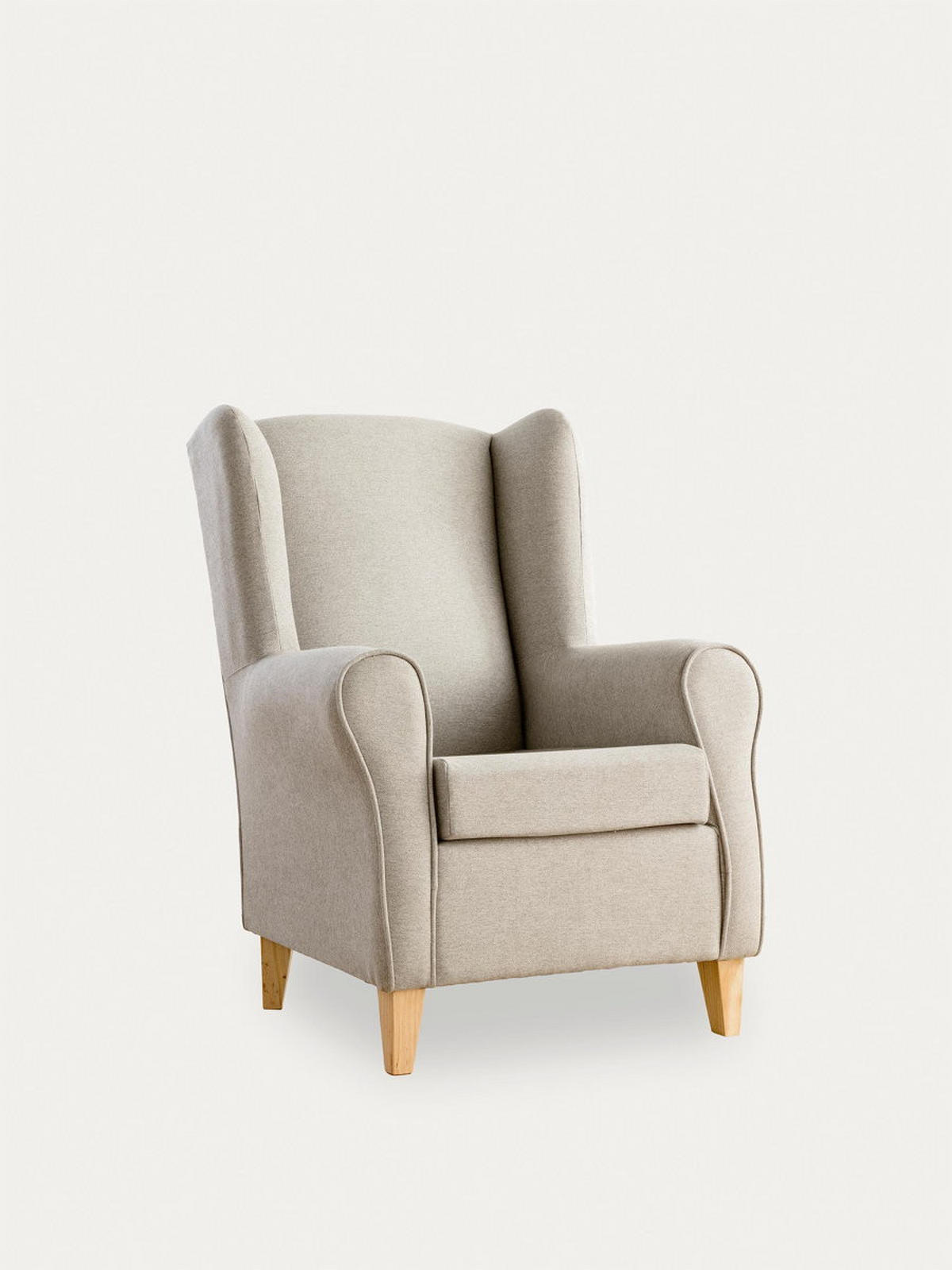 SESSEL Dan Grau 78 cm x 102 cm - Grau, Textil (78/102/82cm) - Kenay Home