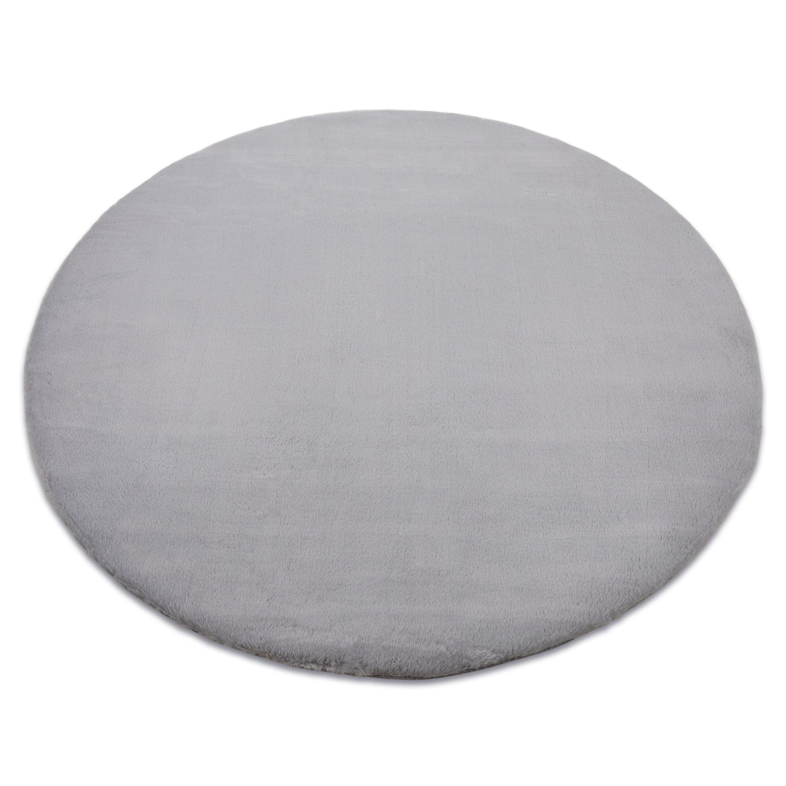TEPPICH Bunny 140 cm - Grau, Textil (140/140cm) - rugsX