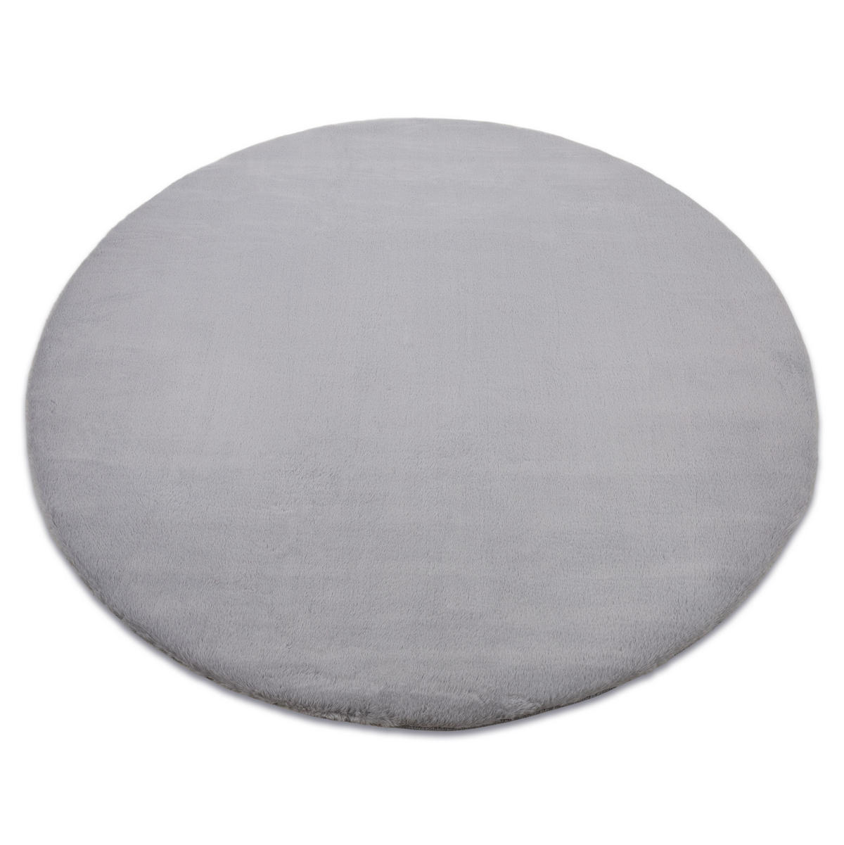 TEPPICH Bunny 140 cm - Grau, Textil (140/140cm) - rugsX