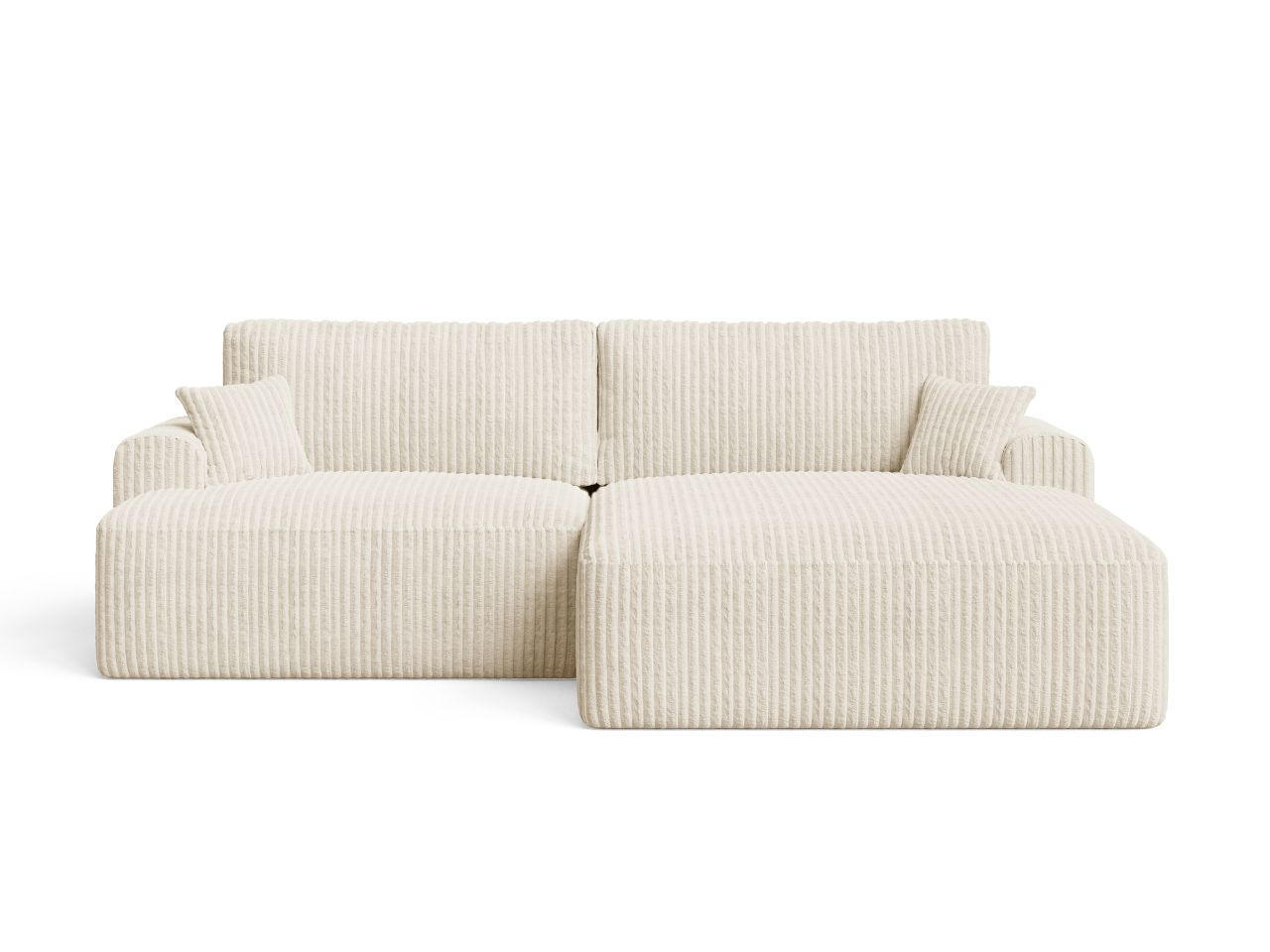 ECKSOFA Serene Beige Links - Beige, Holz/Textil (259/145cm) - Graingold