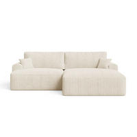 ECKSOFA Serene Beige Links - Beige, Holz/Textil (259/145cm) - Graingold