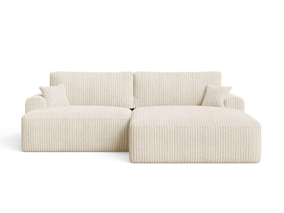 ECKSOFA Serene Beige Links - Beige, Holz/Textil (259/145cm) - Graingold