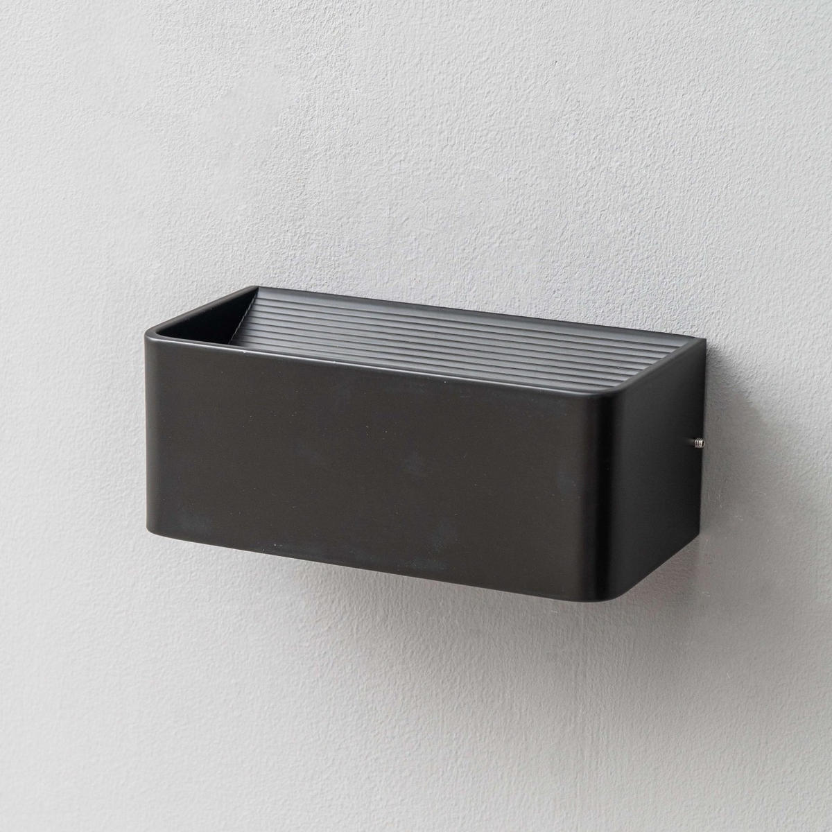WANDLEUCHTE Quadra, Schwarz, 20cm - Schwarz, Metall (10/8/20cm) - KOSILUM