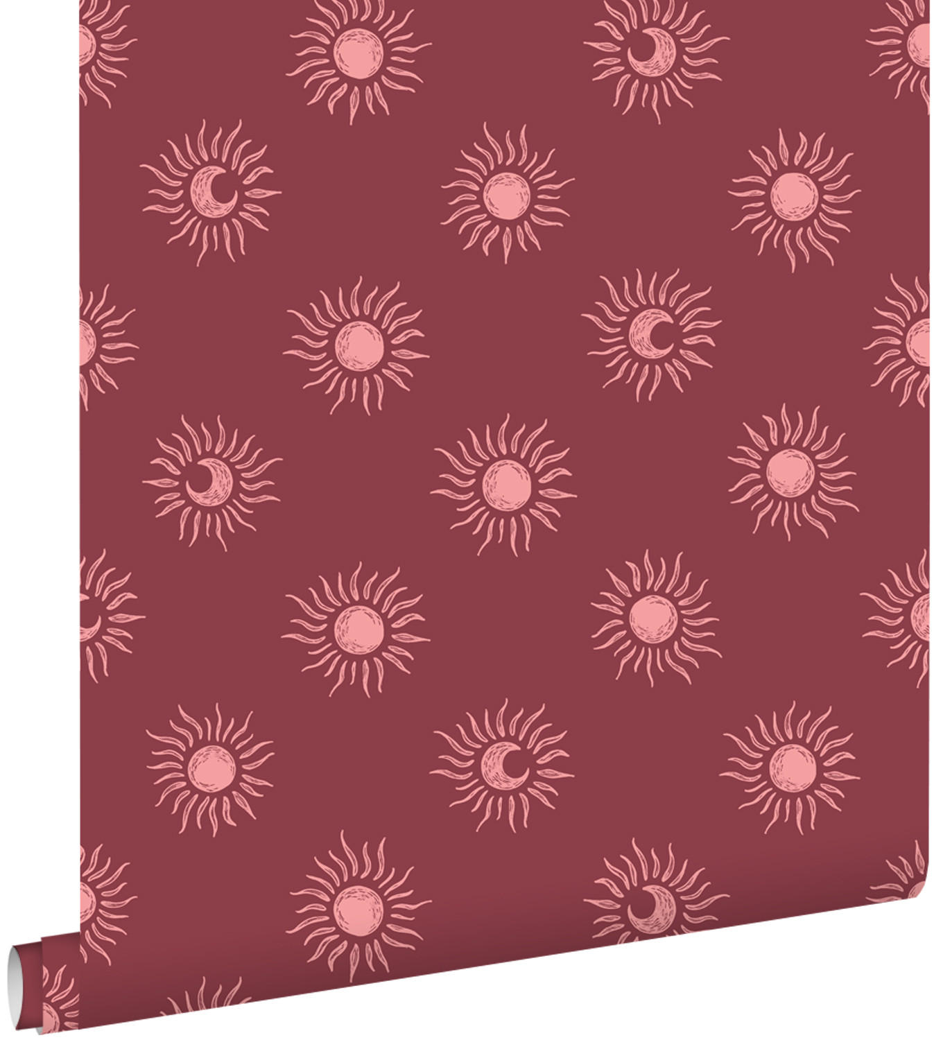 TAPETE Sonnchen 50 x 900 cm - Rot, Papier (50/900cm) - ESTAhome
