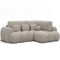 ECKSOFA COZION L-Form mit Schlaffunktion & Bettkasten – Modernes 3-Sitzer Sofa, HR-Kaltschaum, Wellenfederung, 267 × 165 cm - Schwarz/Weiß, Kunststoff (267/165cm) - Wohnideebilder