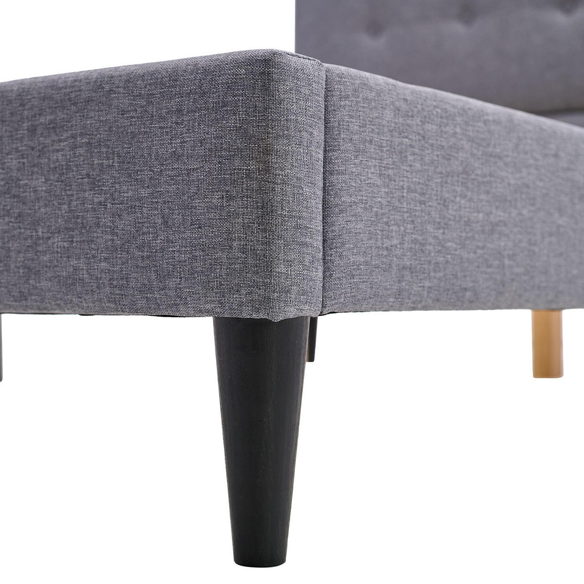 POLSTERBETT mit Lattenrost 120/200 cm in Grau - Grau, Textil (120/200cm) - Homestyle4u