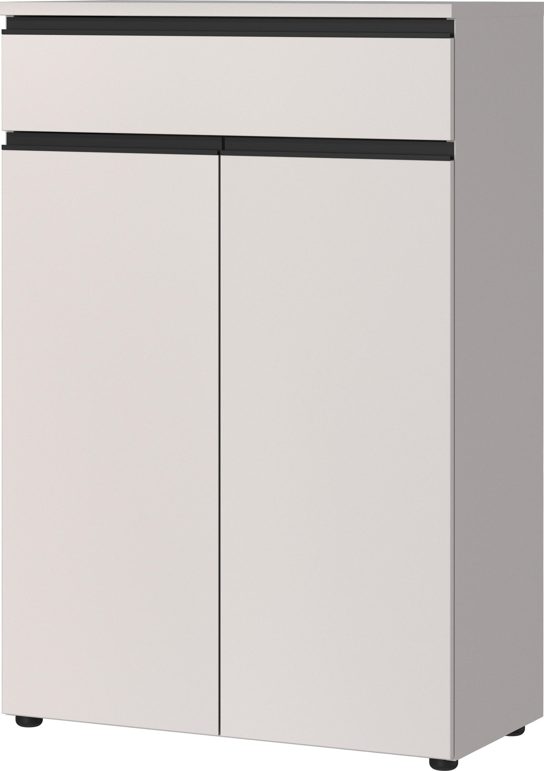 AKTENSCHRANK mit Schublade Soft-Close 81x120x40 cm Greige - Beige, Holzwerkstoff (81/120/40cm) - KADIMA DESIGN