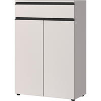 AKTENSCHRANK mit Schublade Soft-Close 81x120x40 cm Greige - Beige, Holzwerkstoff (81/120/40cm) - KADIMA DESIGN