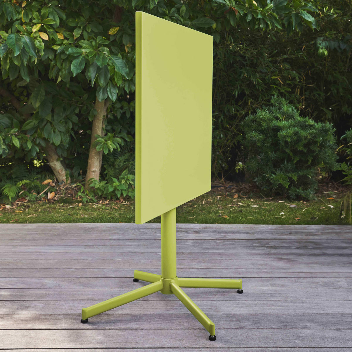 GARTENTISCH , klappbar, Grün - Grün, Metall (70/70/72cm) - Oviala