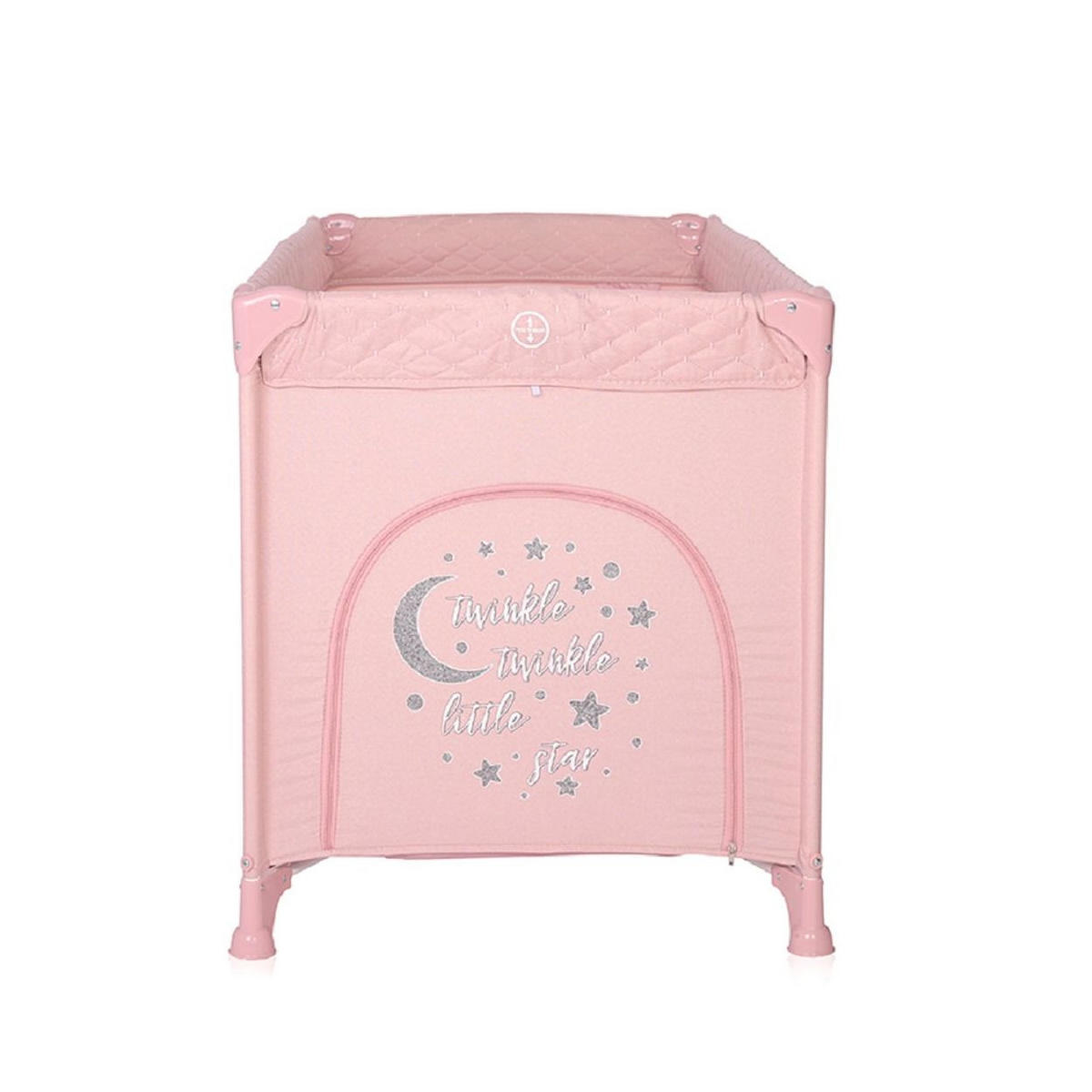 BABYREISEBETT Laufstall Noemi pink eine Ebene, seitliche Öffnung, Matratze - Rosa, Kunststoff (60/120cm) - Lorelli