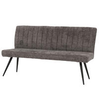 SITZBANK Grau - Grau, Textil (160/90/60cm) - MCW