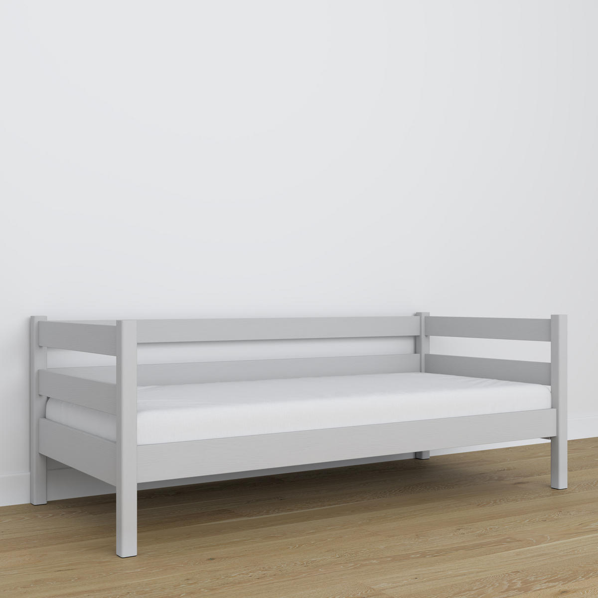 TAGESBETT Grau 80/190 - Grau, Naturmaterialien/Holz (80/190cm) - N-Wood