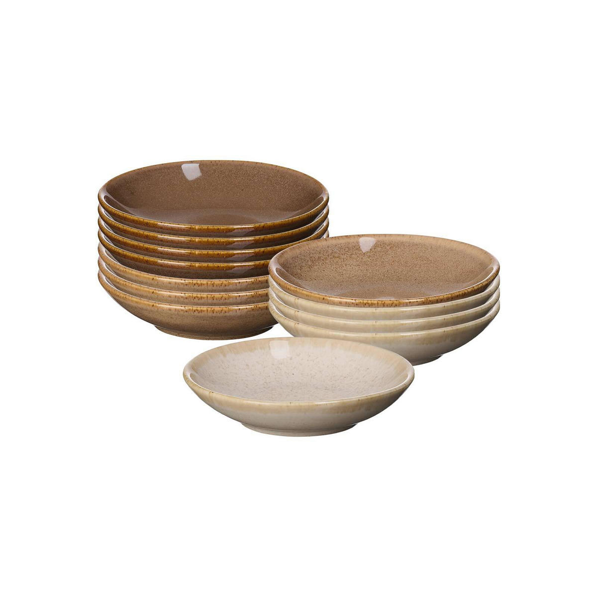 DIPSCHALEN Sahara braun ø 10 cm 12er Set - Braun, Keramik (10cm) - Ritzenhoff Breker