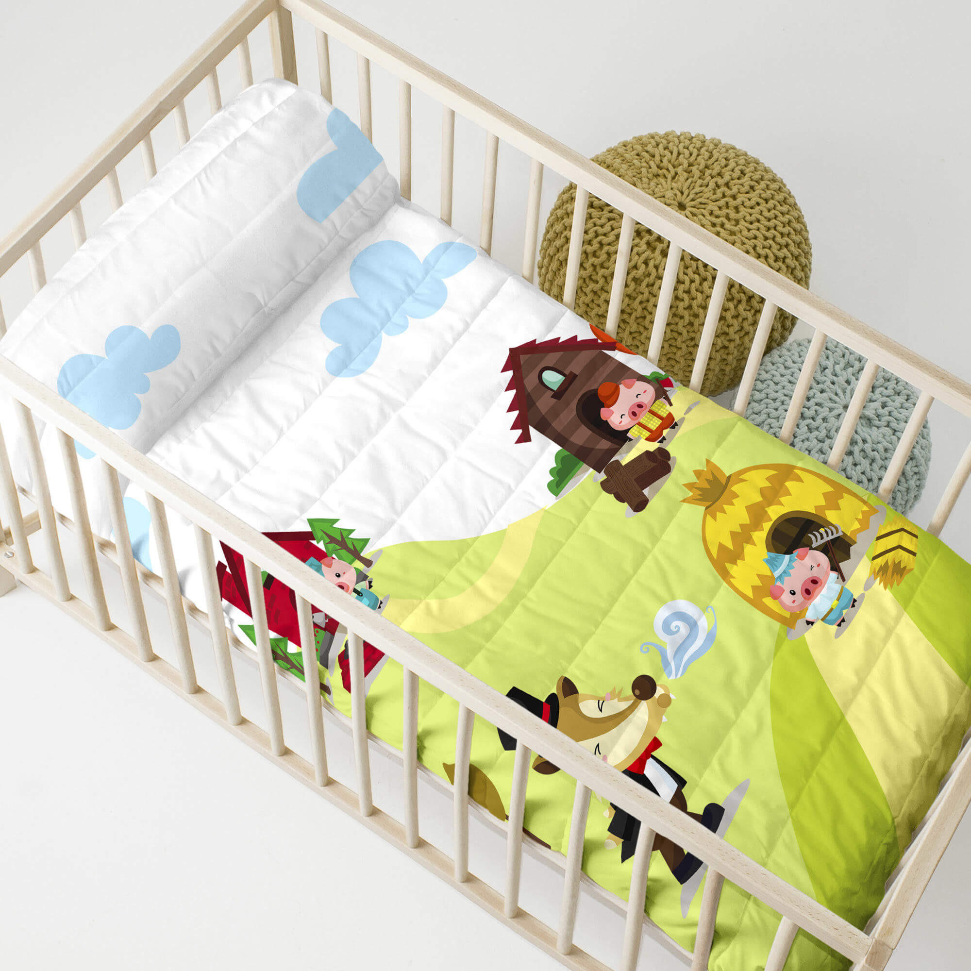 TAGESDECKE piggys 100x130 cm (kinderbett) mehrfarbig - Multicolor, Textil (100/130cm) - Happy Friday