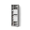 BADSCHRANK Eisak Beton 60 x 190 cm - Schieferfarben/Grau, Holzwerkstoff (60/190/30cm) - Livinity®