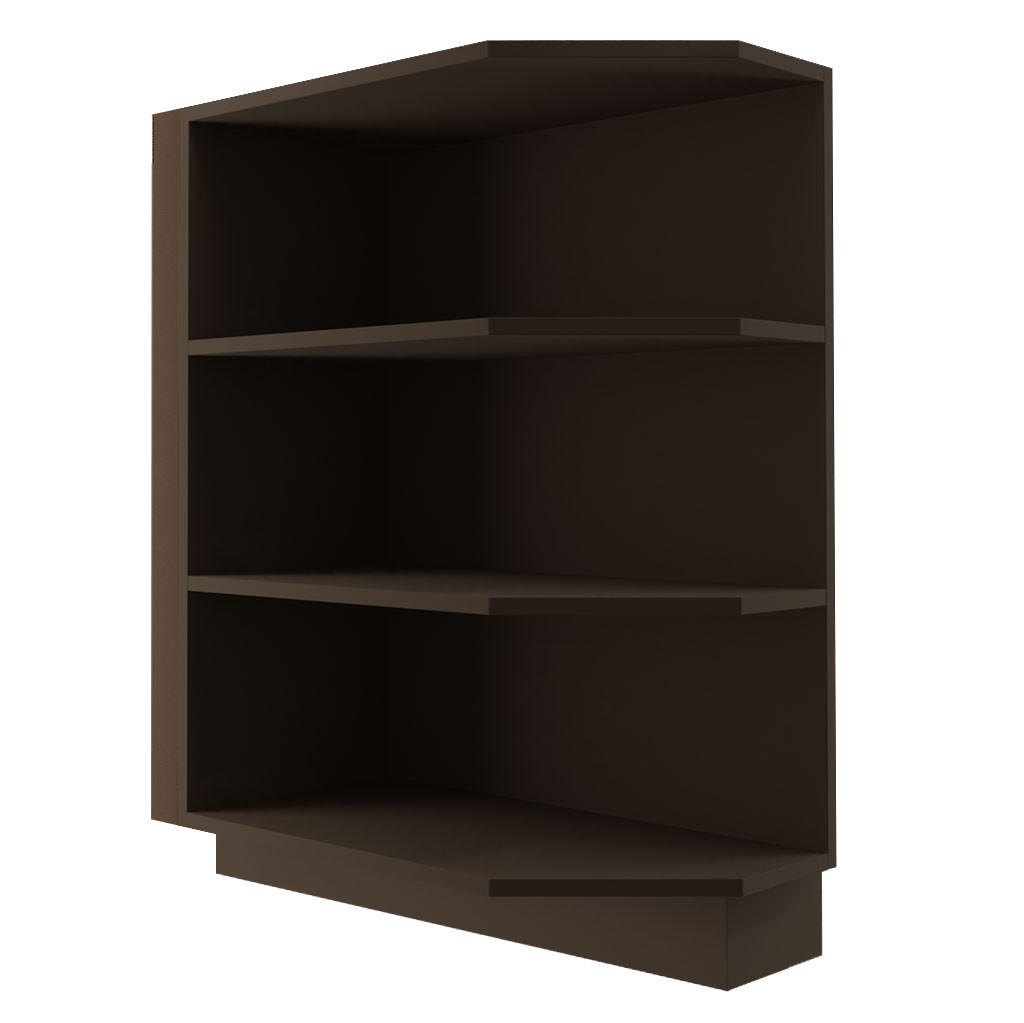 Feldmann-Wohnen Eckregal Dunkelgrau 30x82x56.5 cm