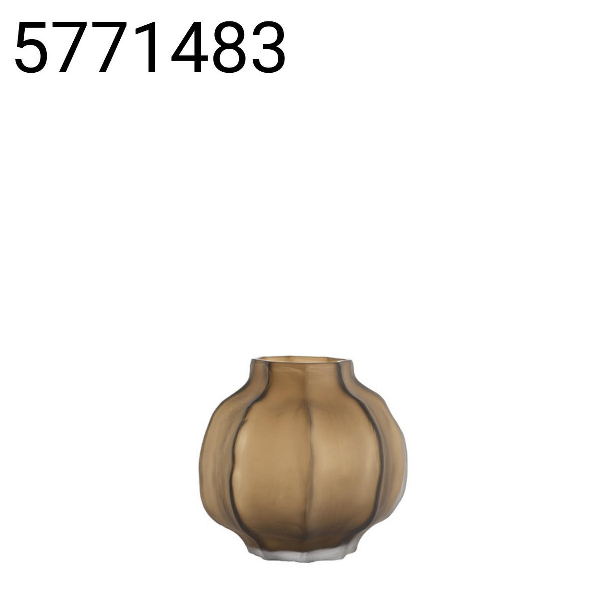 VASE Tejeda - Braun - 27/27/26 cm - Braun, Glas (26cm) - Light & Living