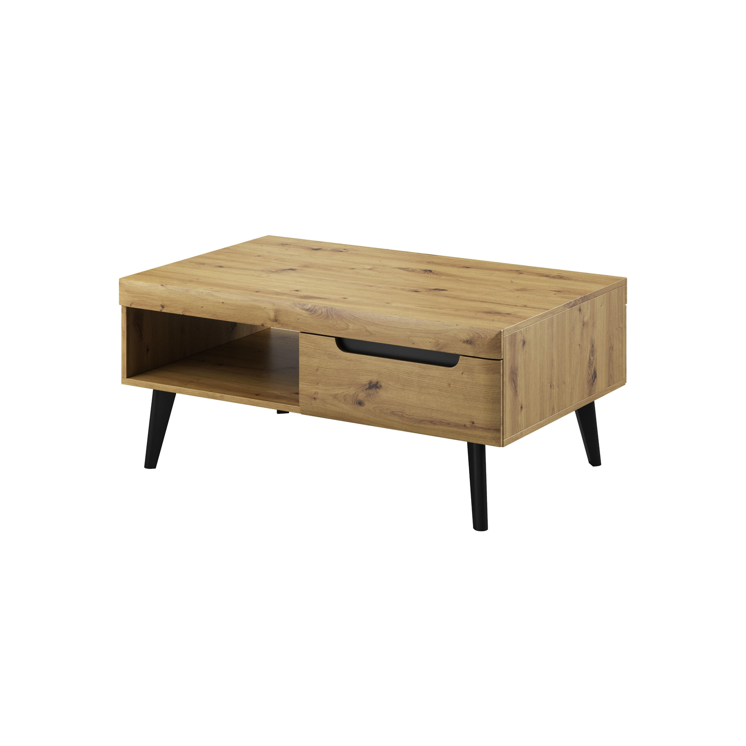 COUCHTISCH NORDICO 107/46/67 cm Eiche Artisan - Eiche Artisan, Holzwerkstoff (67/107/46cm) - MASSENO