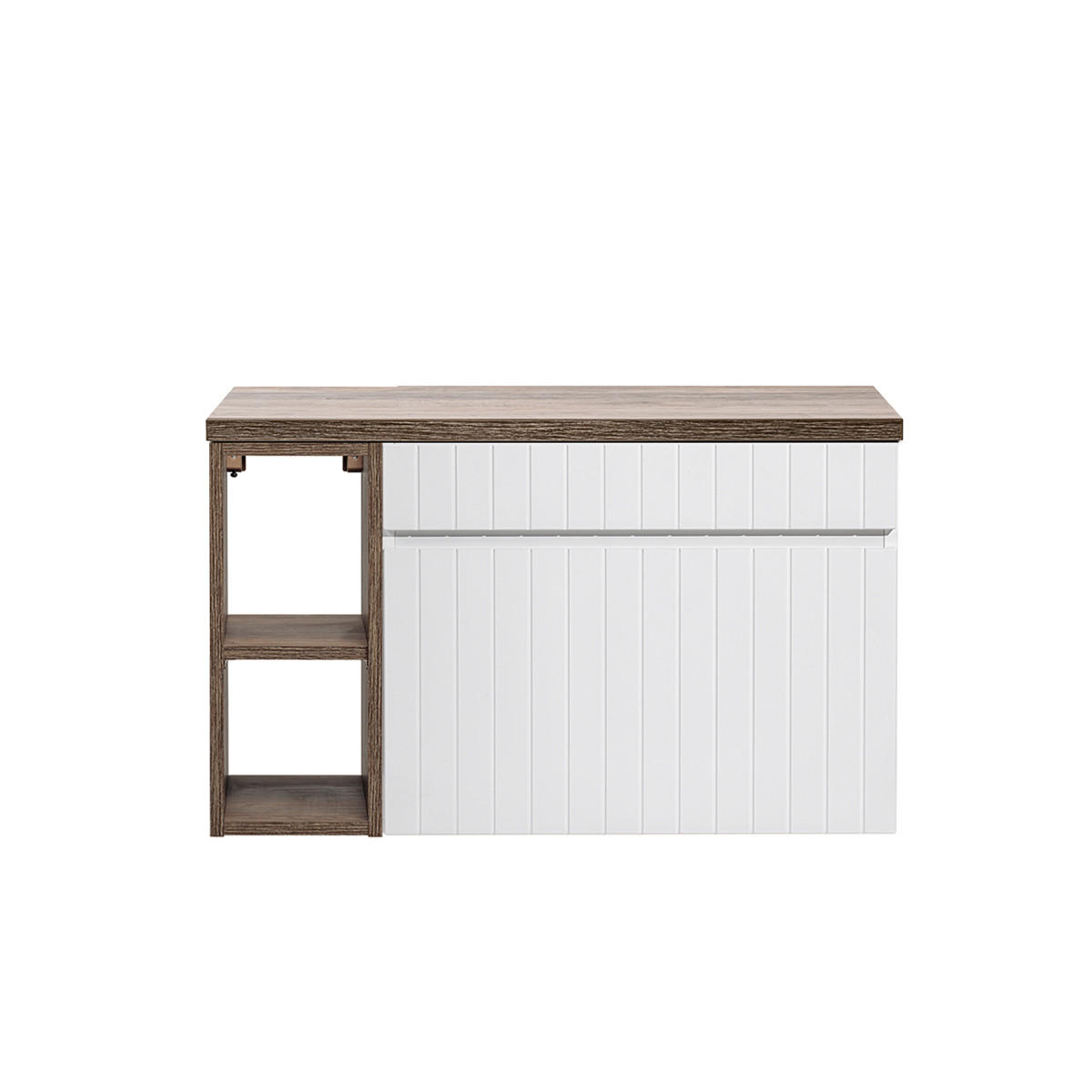 SKŘÍŇKA POD UMYVADLO 80cm Zelie Bílá - bílá, kompozitní dřevo (80/48/46cm) - Petits-meubles
