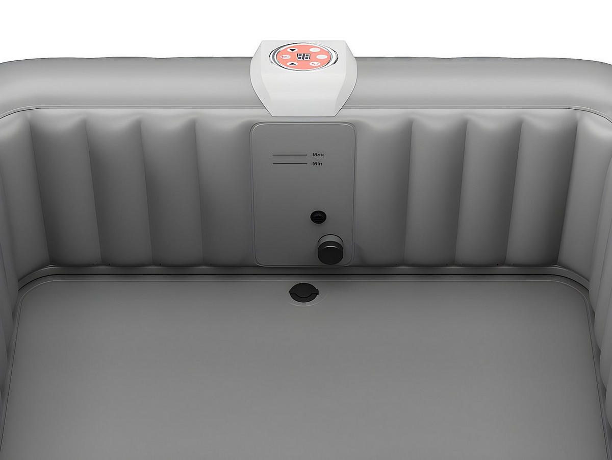 AUFBLASBARER Whirlpool - 6 Personen - Plastik - Schwarz - - Schwarz, Kunststoff (185/65/185cm) - Vente-Unique