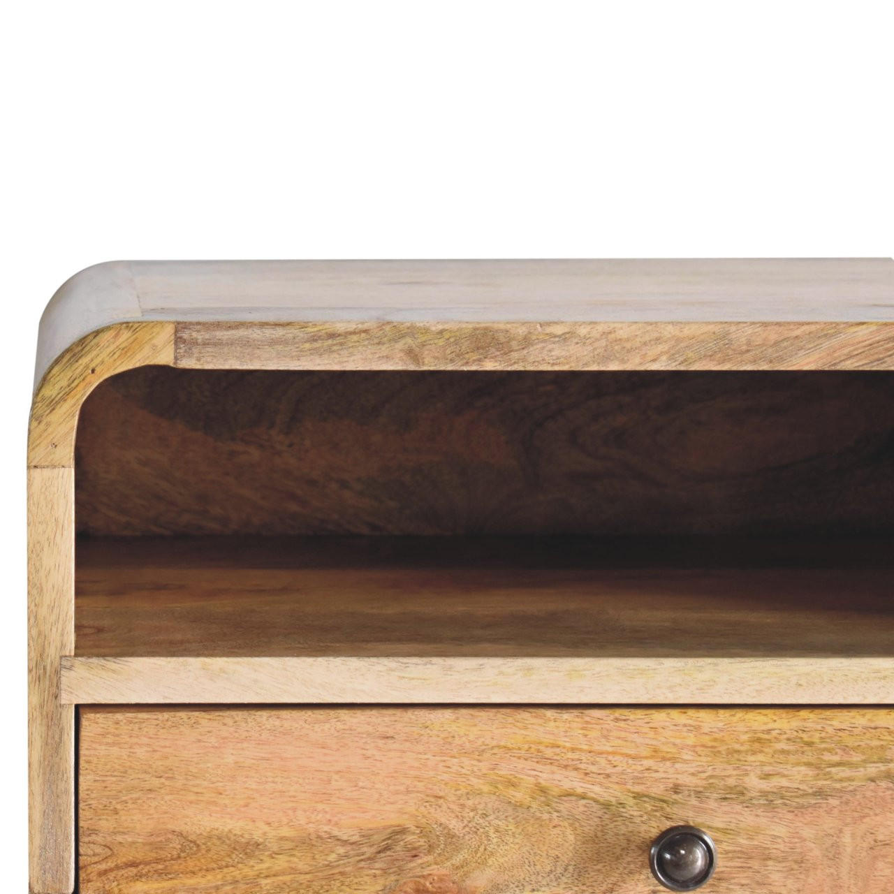 NACHTTISCH Levitate - Beige/Messingfarben, Holz/Metall (45/25/32cm) - Artisan Furniture