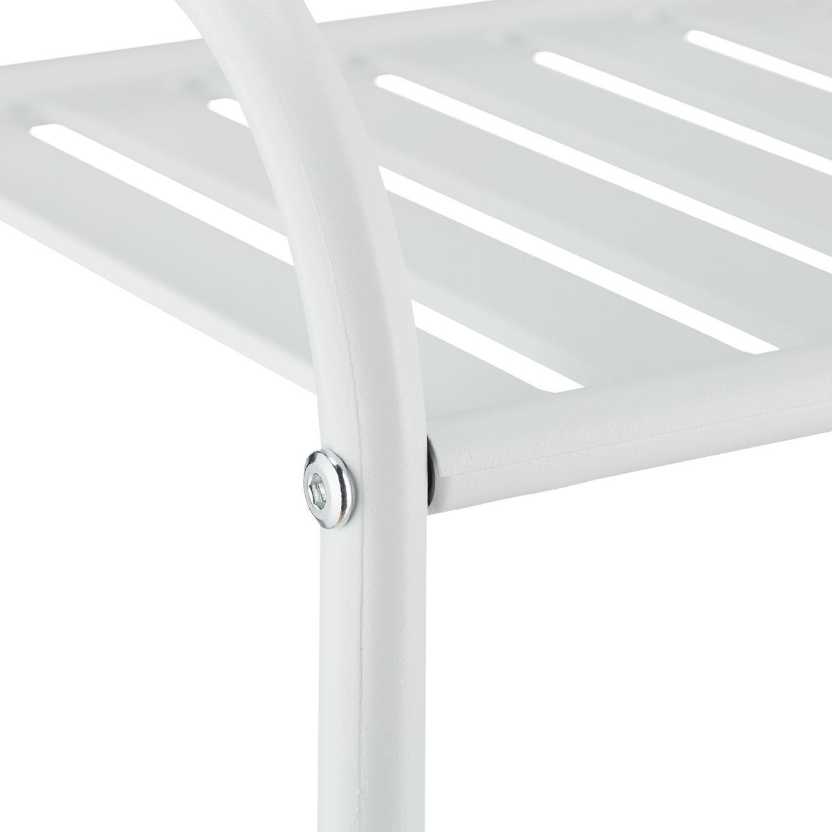 STANDREGAL - Weiß, Metall (56/133/28cm) - Relaxdays