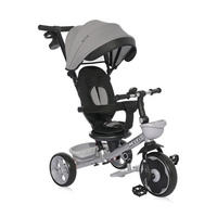 DREIRAD Revel 3 in 1 grau Freilauf Lenkstange Becherhalter Korb - Grau, Metall (55/54/78cm) - Lorelli