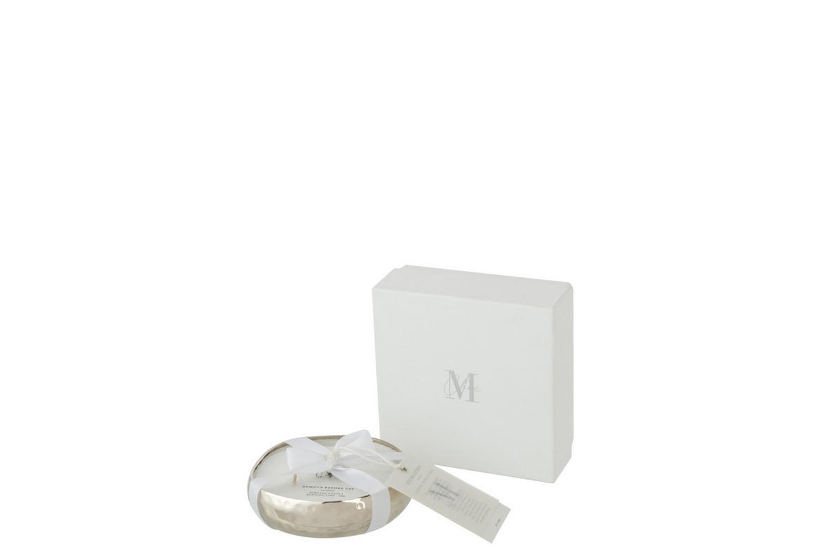 DUFTKERZE M-CHIC - Silber - S - 18 Std. - Silberfarben, Paraffin (12/3.5cm) - J-Line