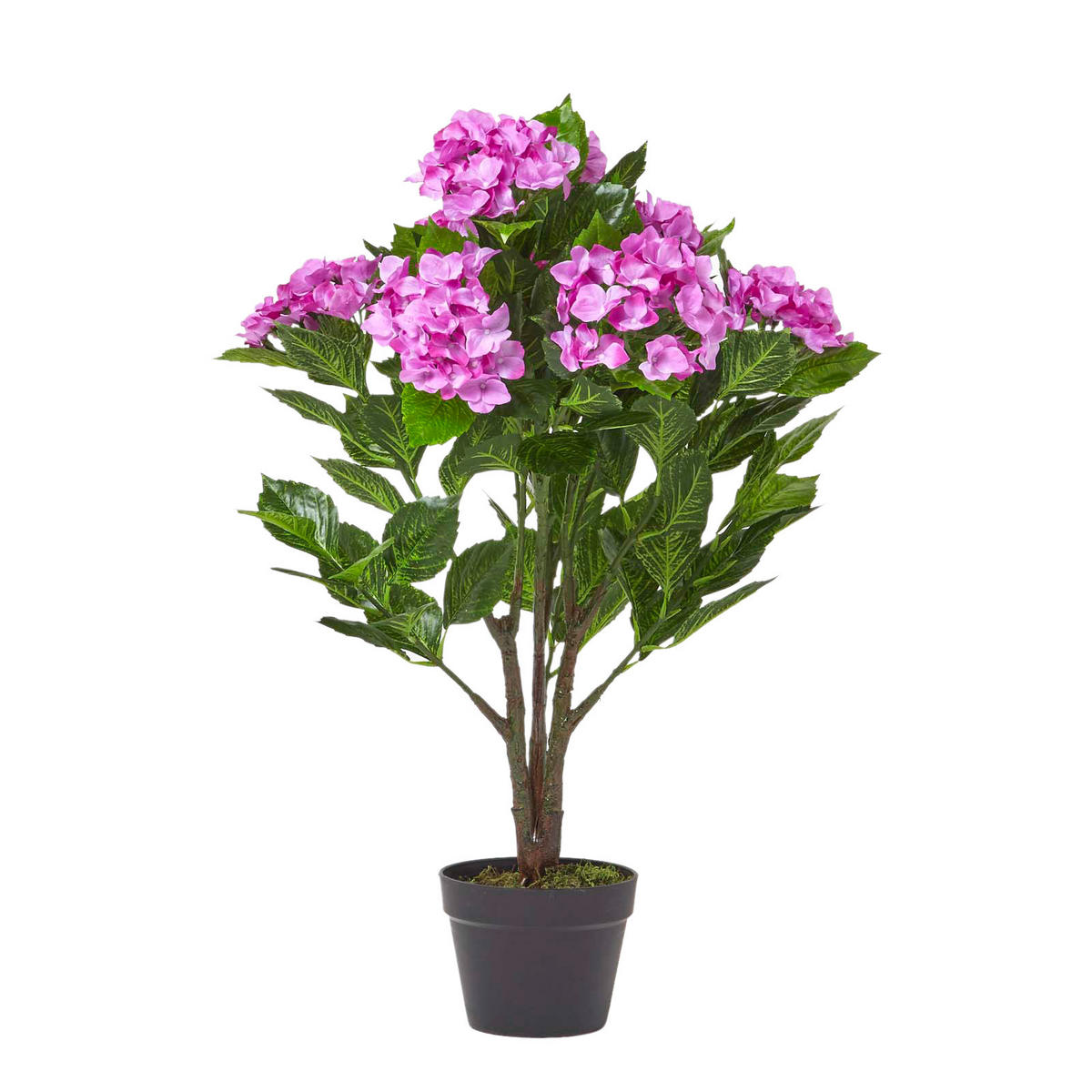 KUNSTBLUME Hortensien lila, 85 cm - Flieder, Kunststoff (85cm) - Homescapes