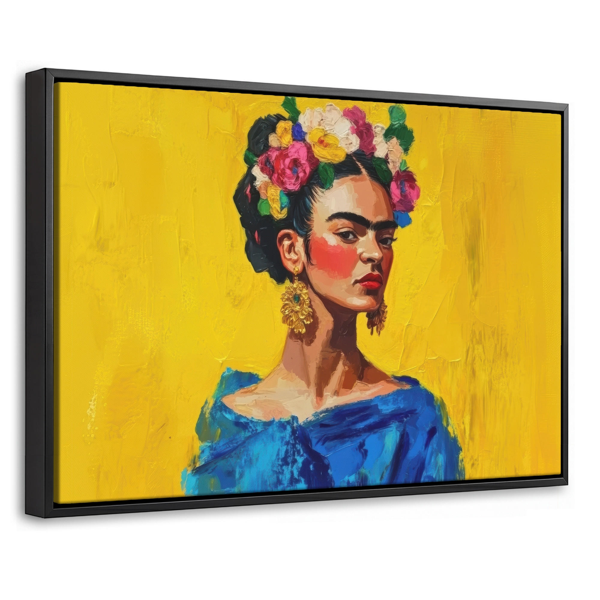 MuchoWow Leinwand Gelb 60x40 cm