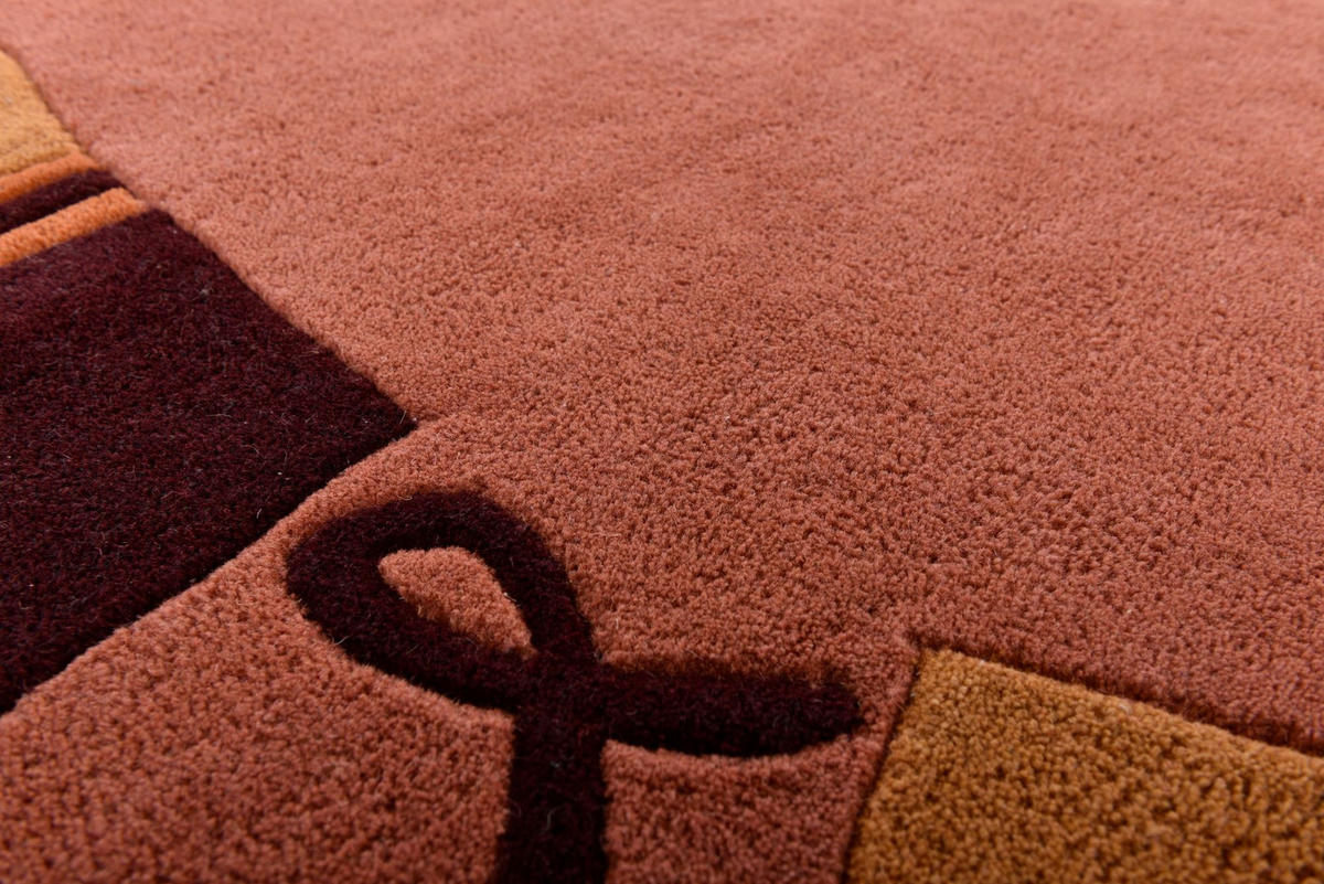 HANDTUFTTEPPICH Hawai 70x140 cm - Terracotta, Textil (70/140cm) - THEKO