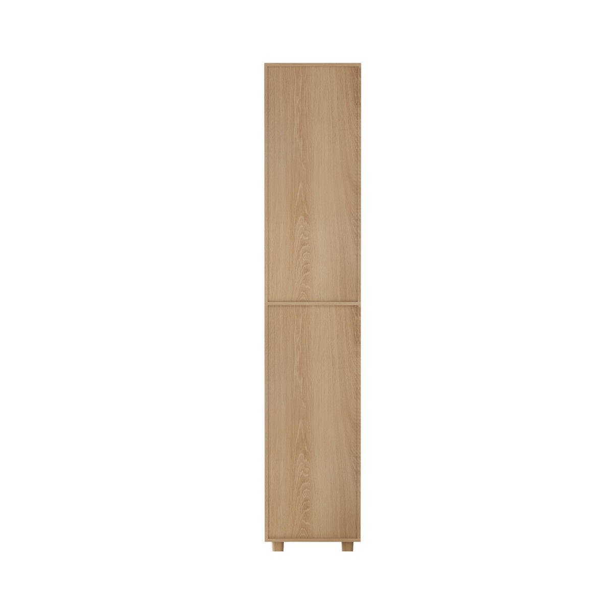 HOCHSCHRANK Eichefarben freistehend mit 2 Türen und verstellbaren Einlegeböden 32/30/169 cm - Eichefarben, Holzwerkstoff (32/169/30cm) - PANGIVO