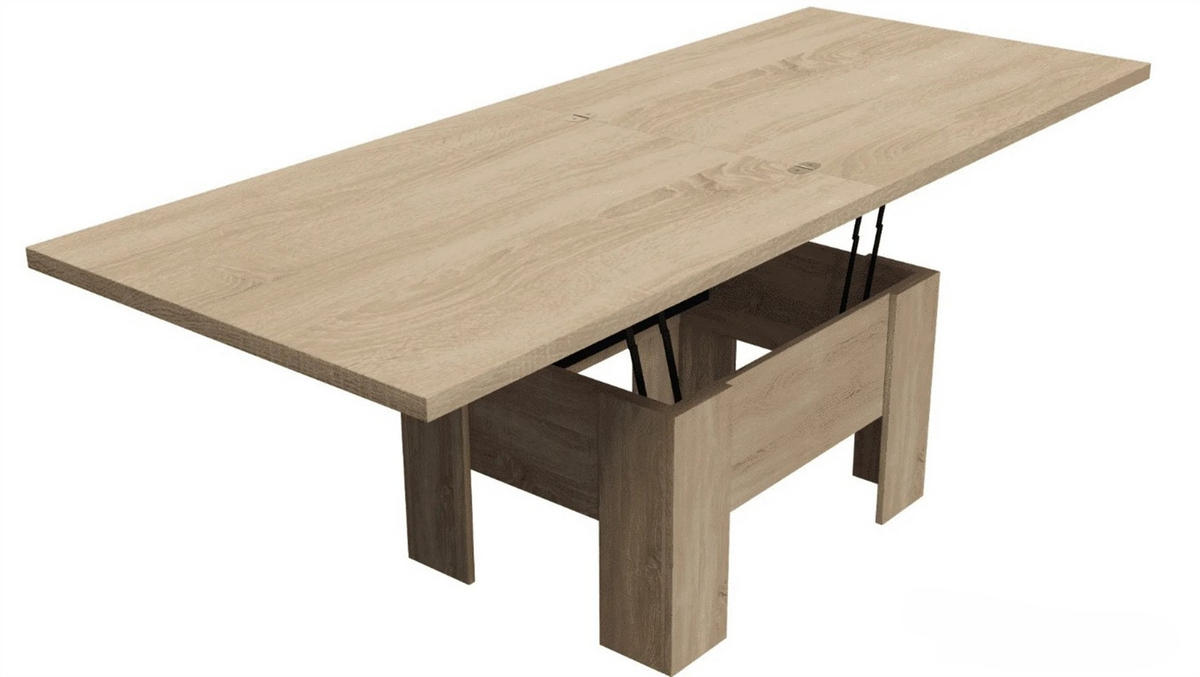 ESSTISCH ROKAR Ausziehbar 100 - 200 / 80 x 78 cm - Eichefarben/Sonoma Eiche, Holz (100/80/78cm) - MASSENO