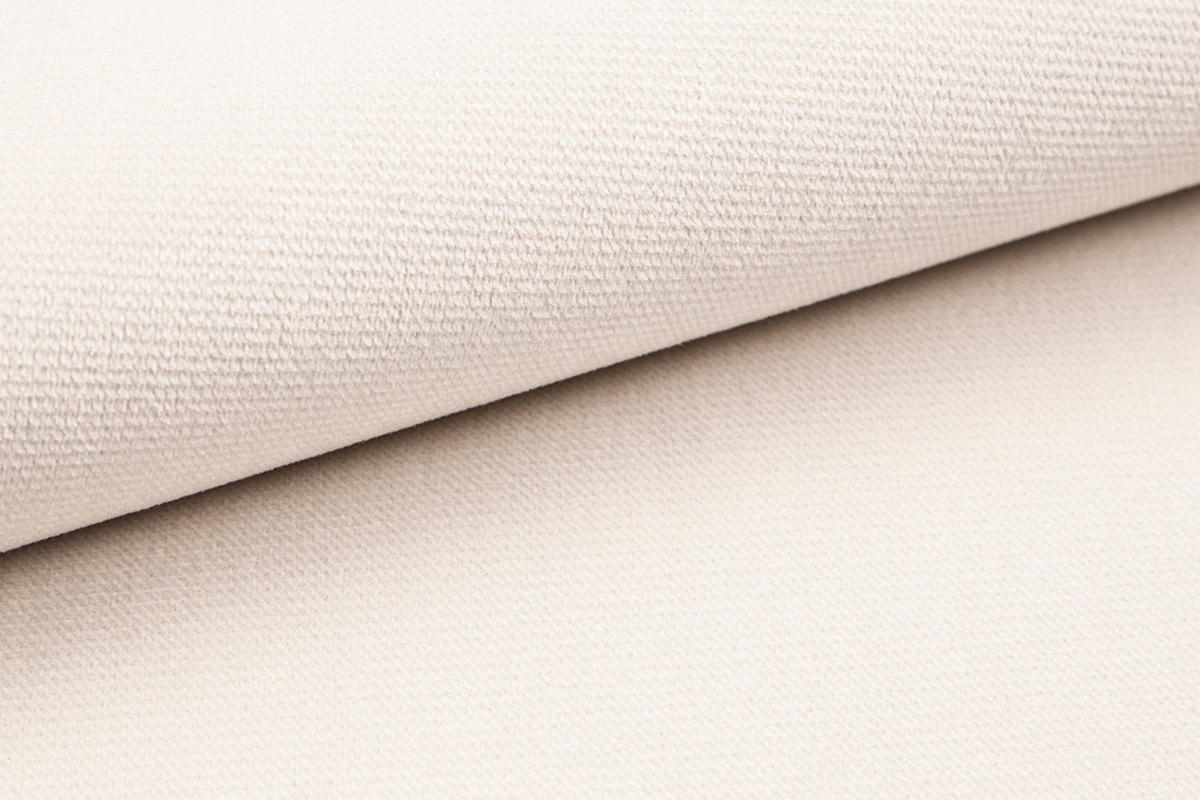 BOXBETT NORA 90/200 in Velours Ecru - Ecru, Holz/Holzwerkstoff (90/200cm) - Deine Möbel 24