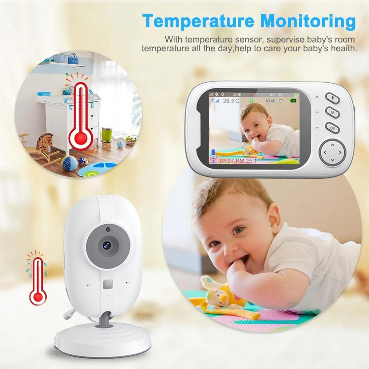 BABYPHONE, EU-Stecker - Weiß, Kunststoff - Authentics