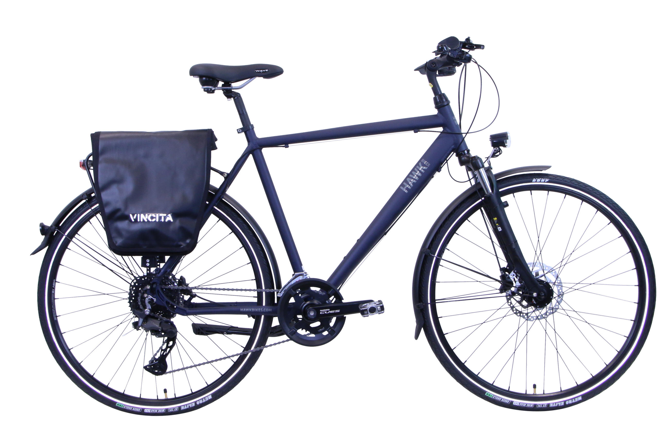 TREKKING Gent Deluxe Plus Ocean Blue 2x10 Gang 28 Zoll Gr: 52cm & 57cm - Blau, Metall (57cm) - Hawk Bikes