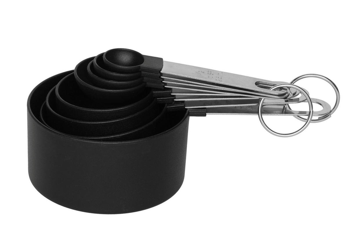 MESSBECHER 8-teilig - Schwarz, Kunststoff (250L)