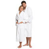 BADEMANTEL, XL, 50% Polyester, 50% Baumwolle, Weiß - Weiß, Textil (XLcm) - Zollner